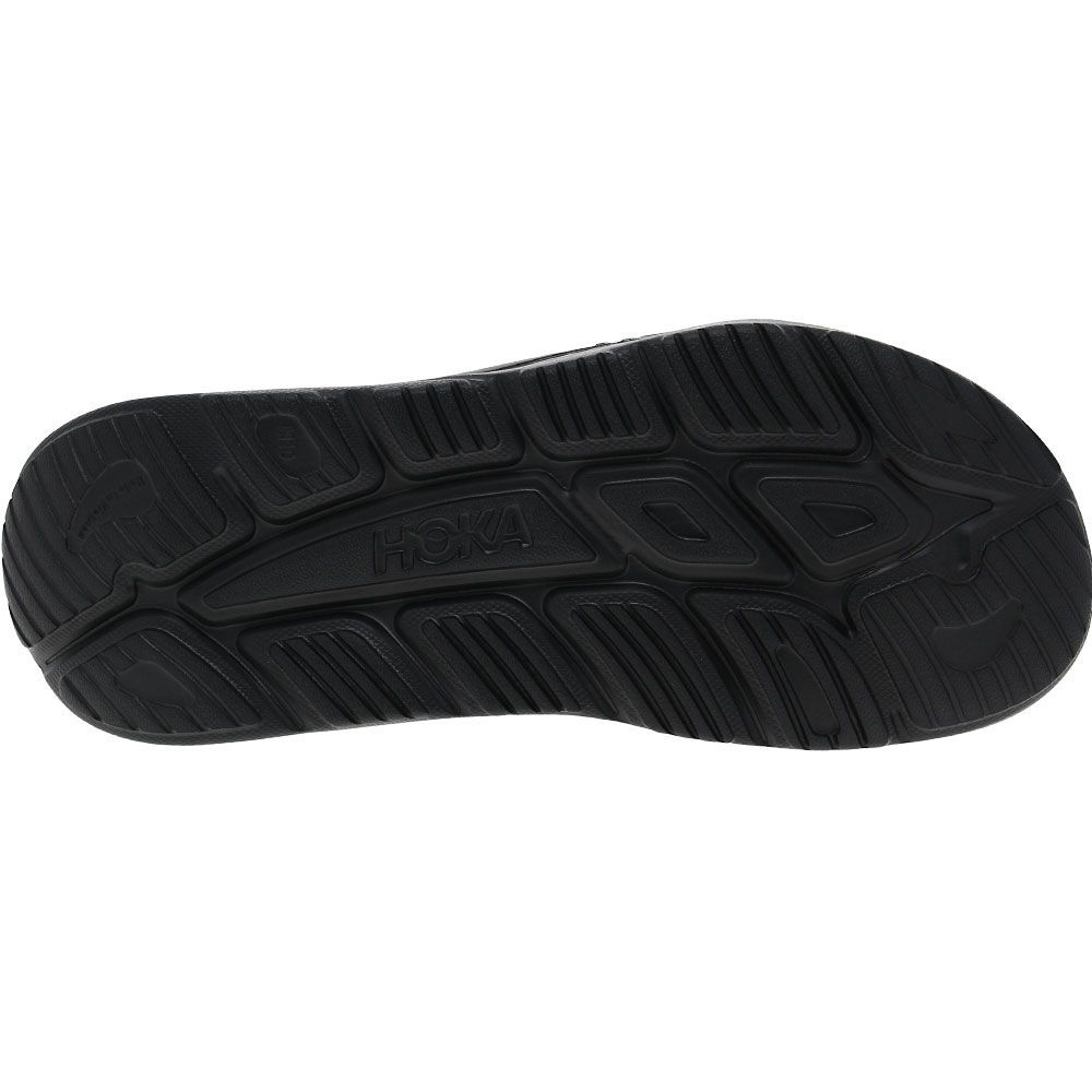 Hoka One One Ora Recovery Slide 3 Unisex Sandals Black Sole View