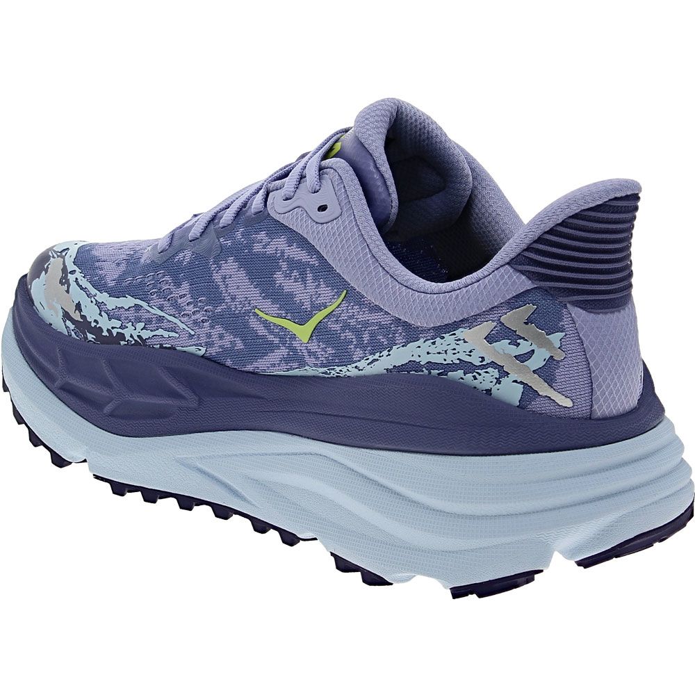 Hoka One One Stinson Atr 7 Trail Running Shoes - Womens Blue Back View