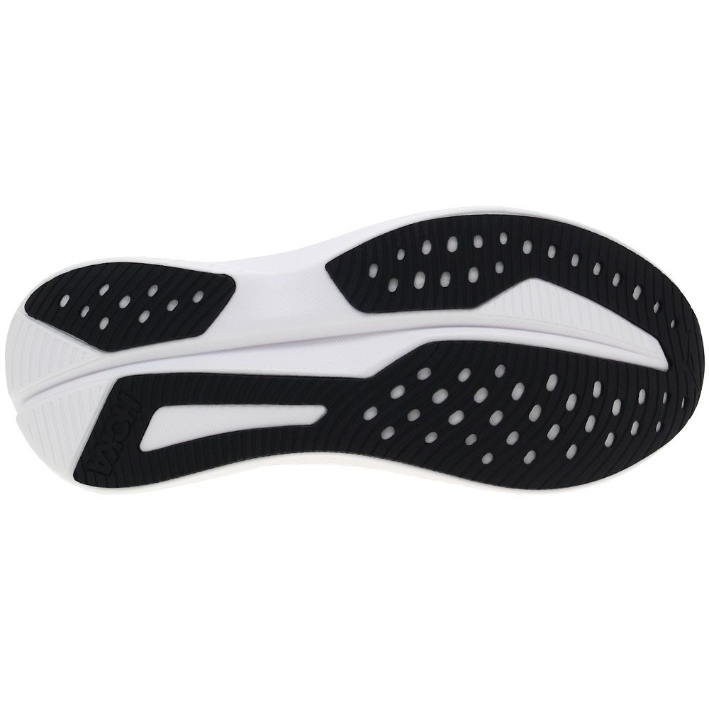 Hoka One One Mach 6 Running Shoes - Womens Black White Sole View
