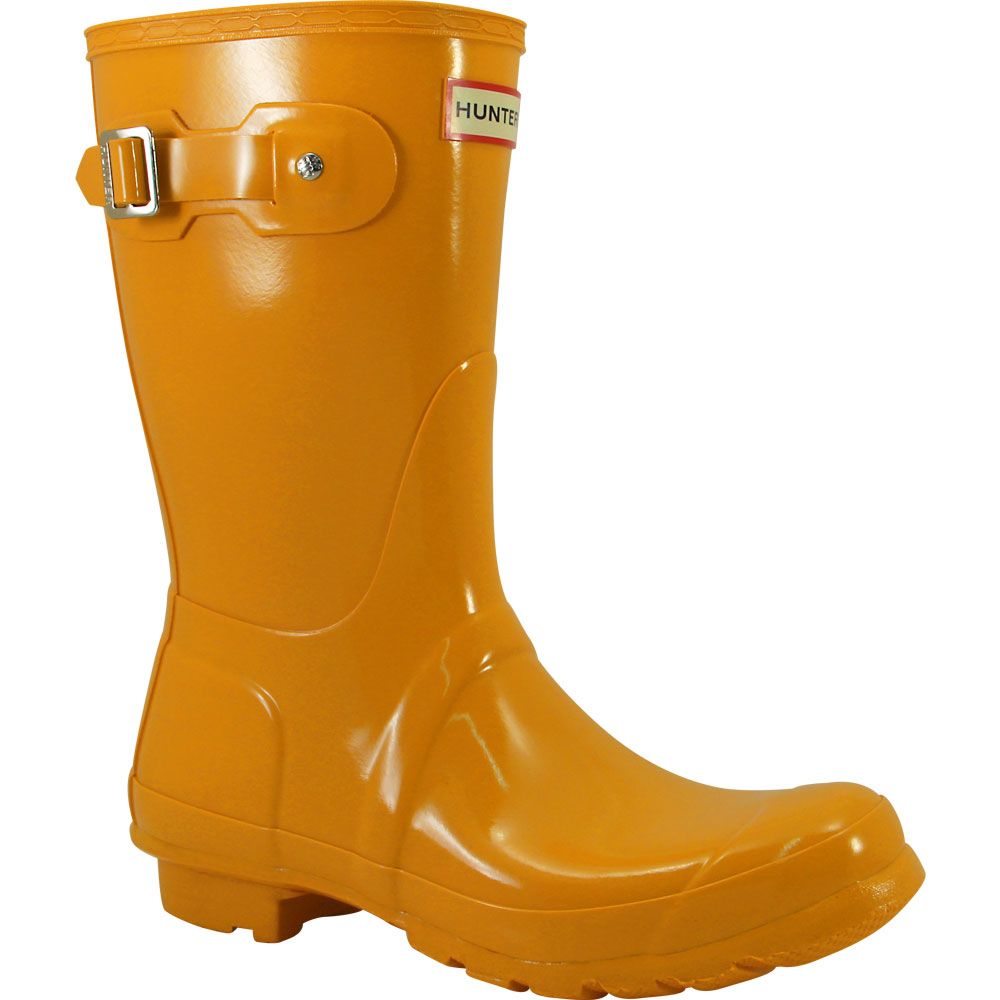 Hunter Original Short Gloss Rain Boots - Womens Yellow
