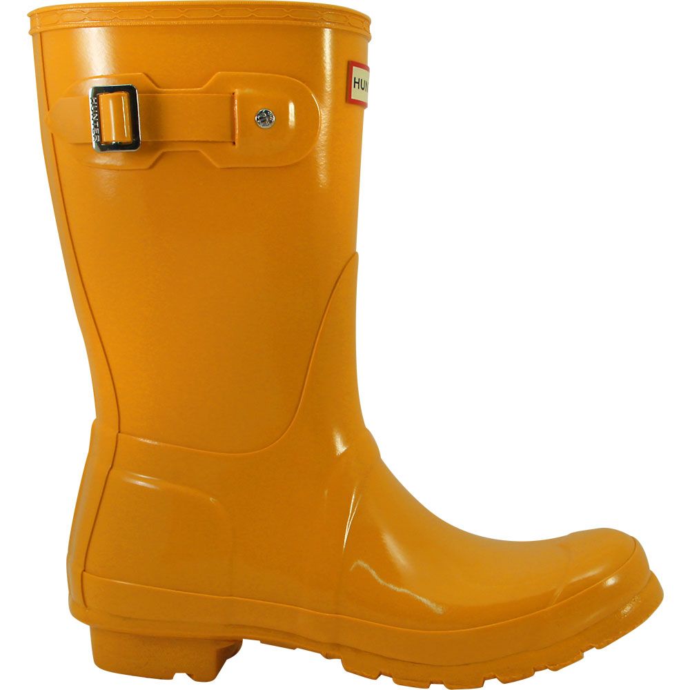 Hunter Original Short Gloss Rain Boots - Womens Yellow