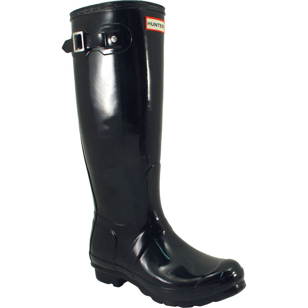 Hunter Original Tall Gloss Rain Boots - Womens Gloss Black
