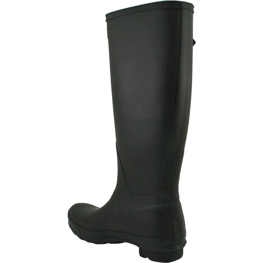 Hunter Original Tall Rain Boots - Womens Black Back View
