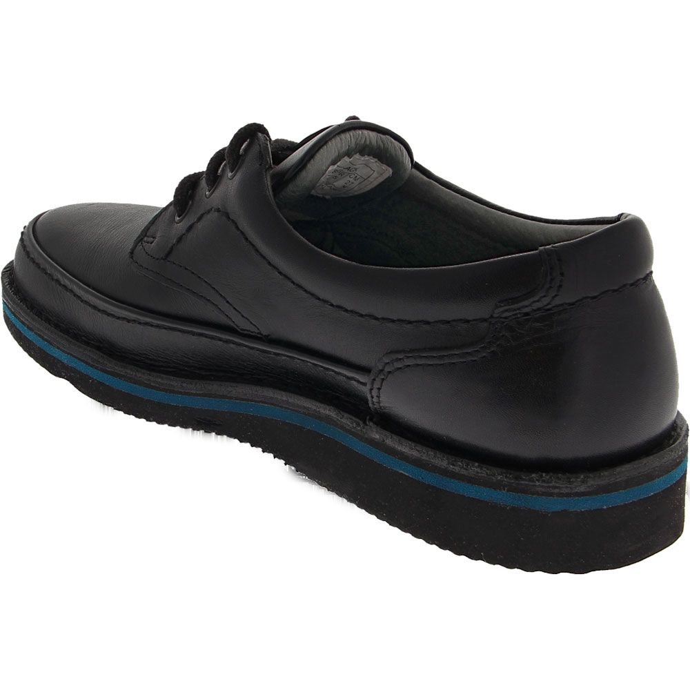 Hush Puppies Mall Walker Casual Shoes - Mens Black Leather Back View