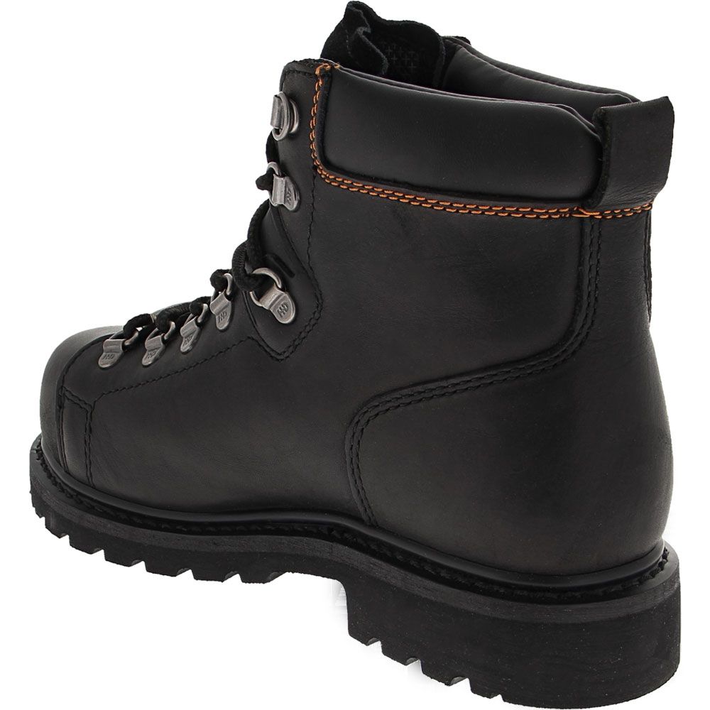 Harley Davidson Gabby Safety Toe Work Boots - Womens Black Back View