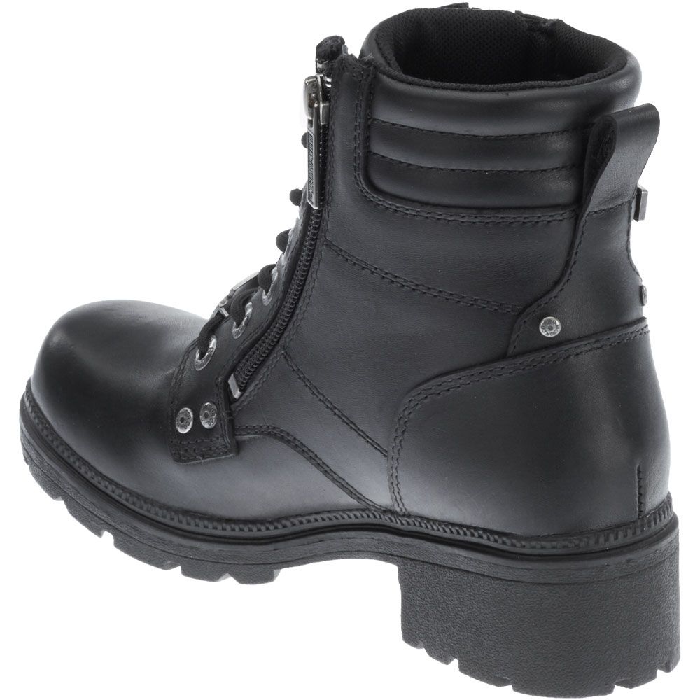Harley Davidson Inman Mills Non-Safety Toe Work Boots - Womens Black Back View