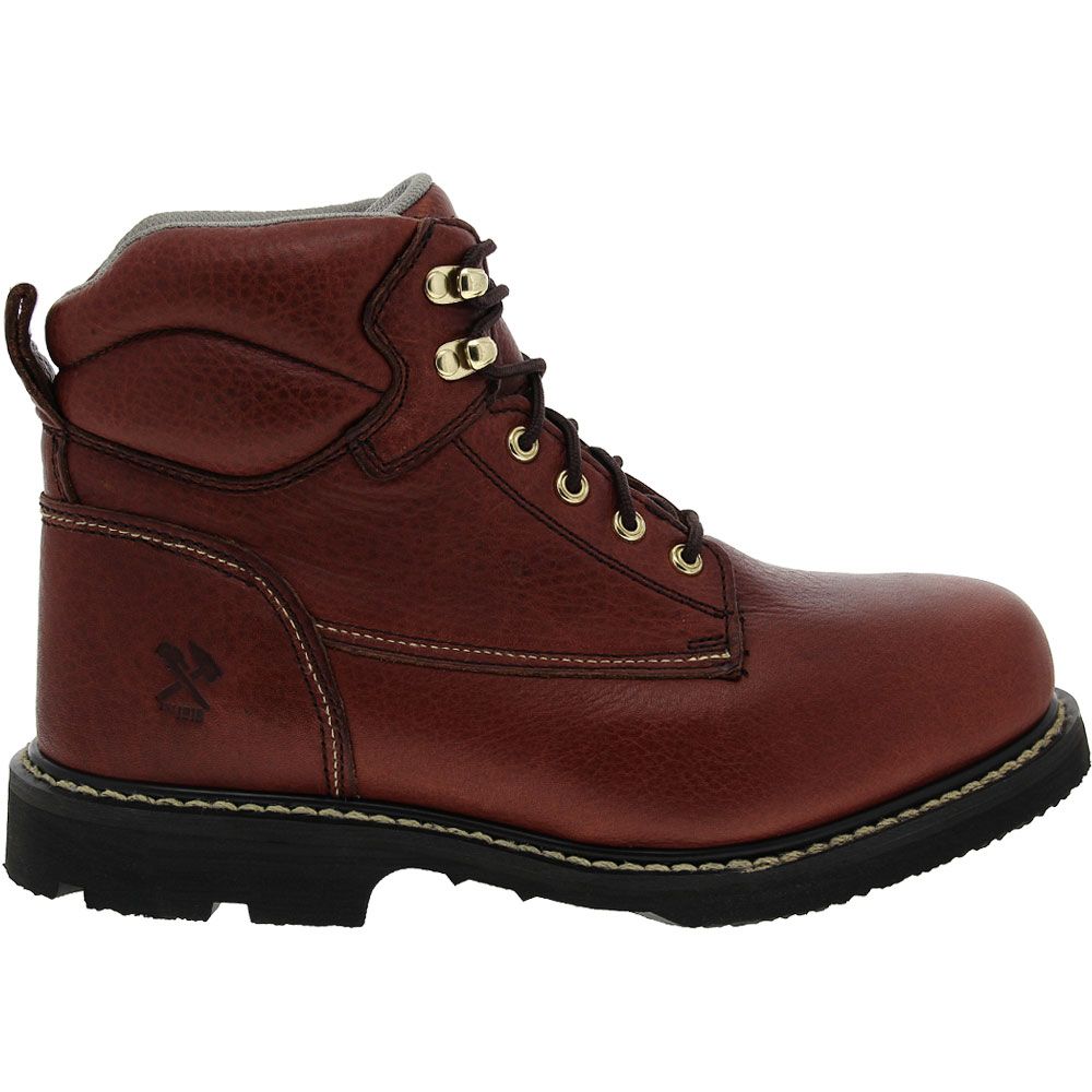 Iron Age 5011 Safety Toe Work Boots - Mens Brown Side View