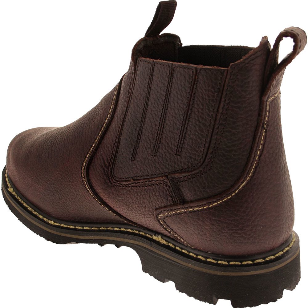 Iron Age 5018 Safety Toe Work Boots - Mens Brown Back View