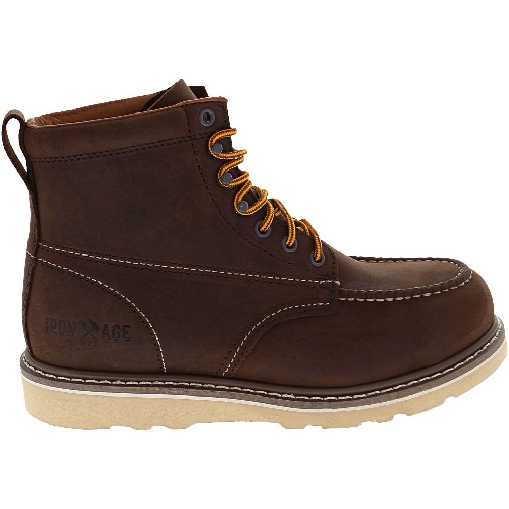 Iron Age 5061 Safety Toe Work Boots - Mens Brown