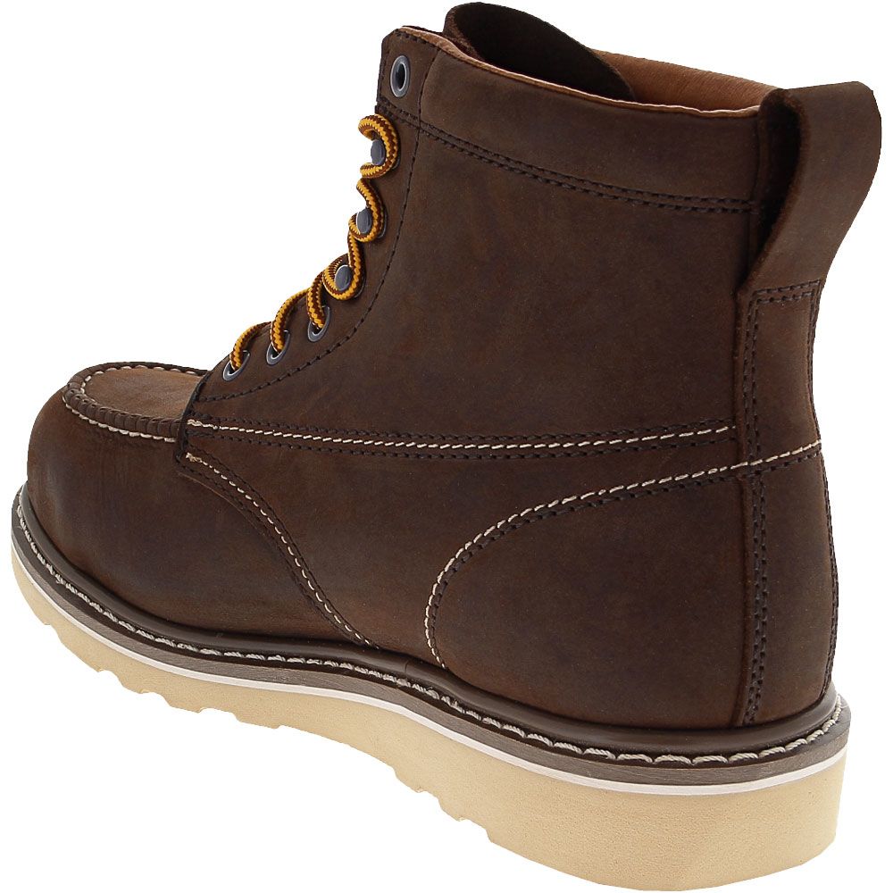 Iron Age 5061 Safety Toe Work Boots - Mens Brown Back View