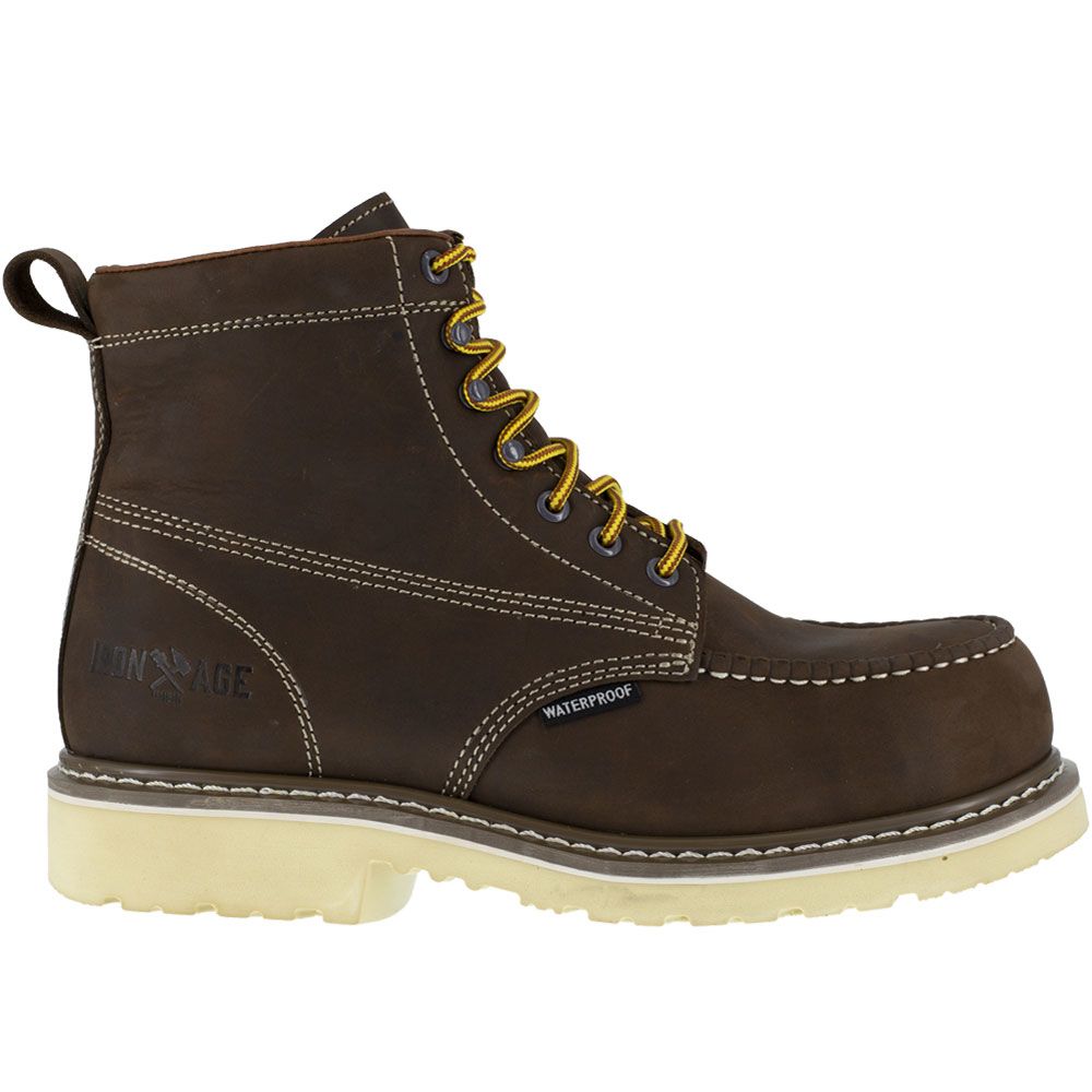 Iron Age Solidifier 6 In Wp Composite Toe Work Boots - Mens Brown Side View