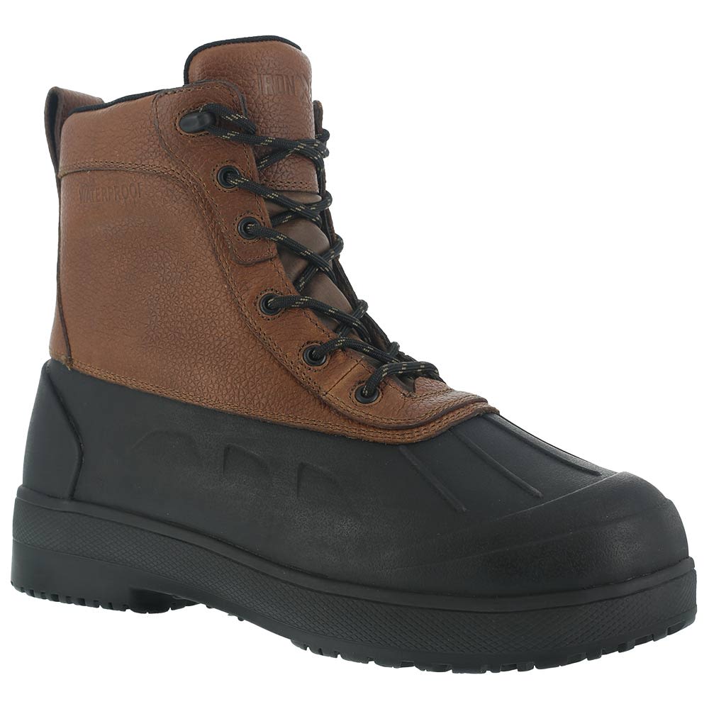 Iron Age Ia9650 Safety Toe Work Boots - Mens Black And Brown