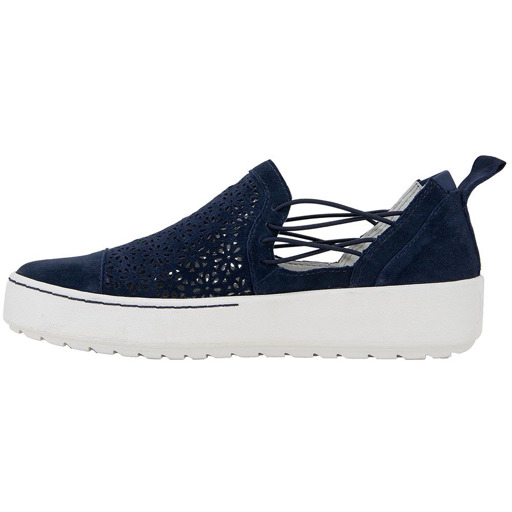 Jambu Erin Slip on Casual Shoes - Womens Navy Back View