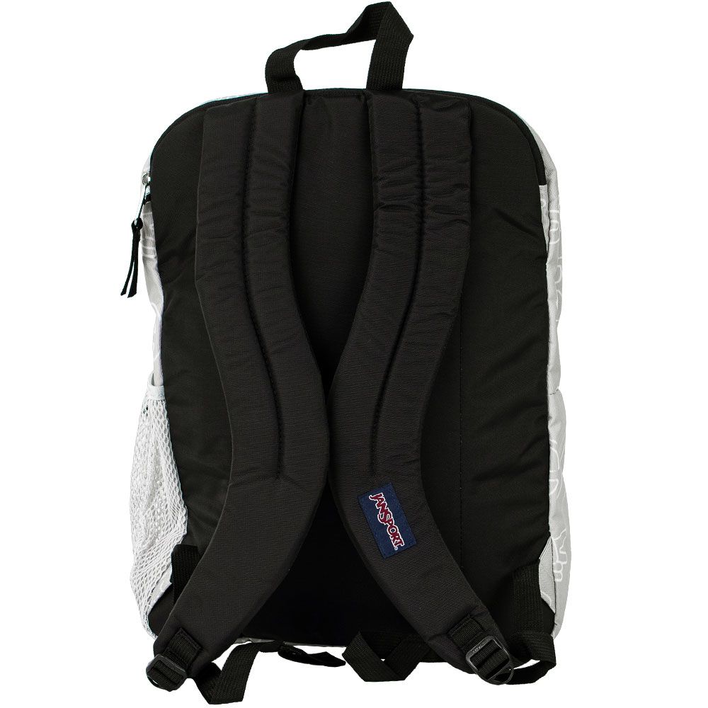 Jansport Big Student Backpack Grey Peace View 2