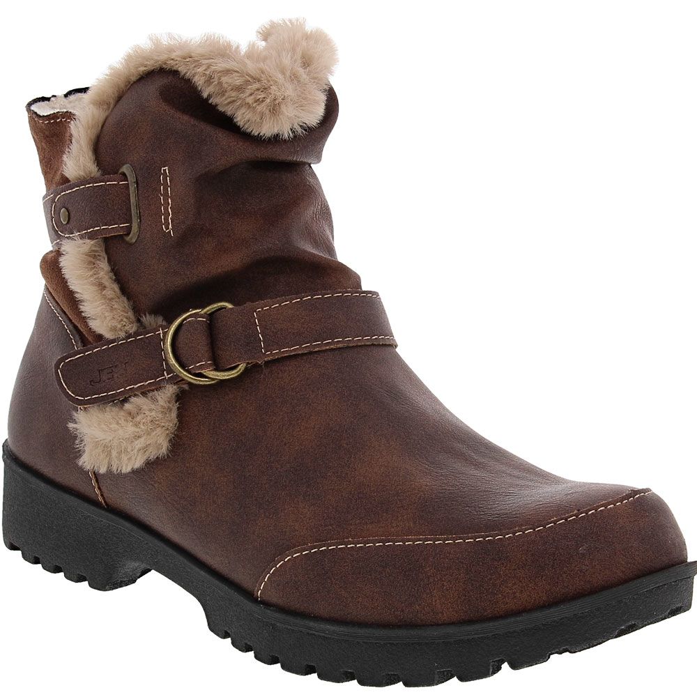 JBU Indiana Womens Water-Resistant Winter Boots Brown