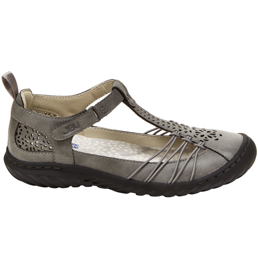 JBU Sahara Womens Casual Shoes Charcoal Side View