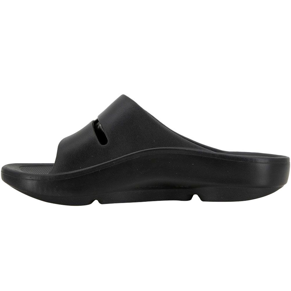 JBU Dover Slide Recovery Water Sandals - Womens Black Back View