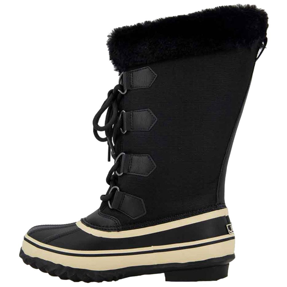 JBU Stormgate Waterproof Winter Boots - Womens Black Back View
