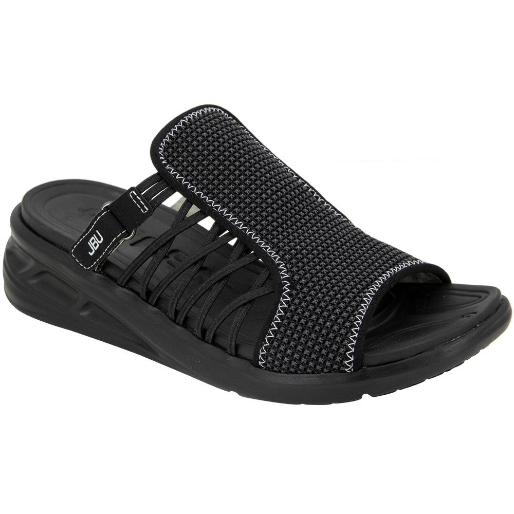 JBU Weston Slide Outdoor Sandals - Womens Black White
