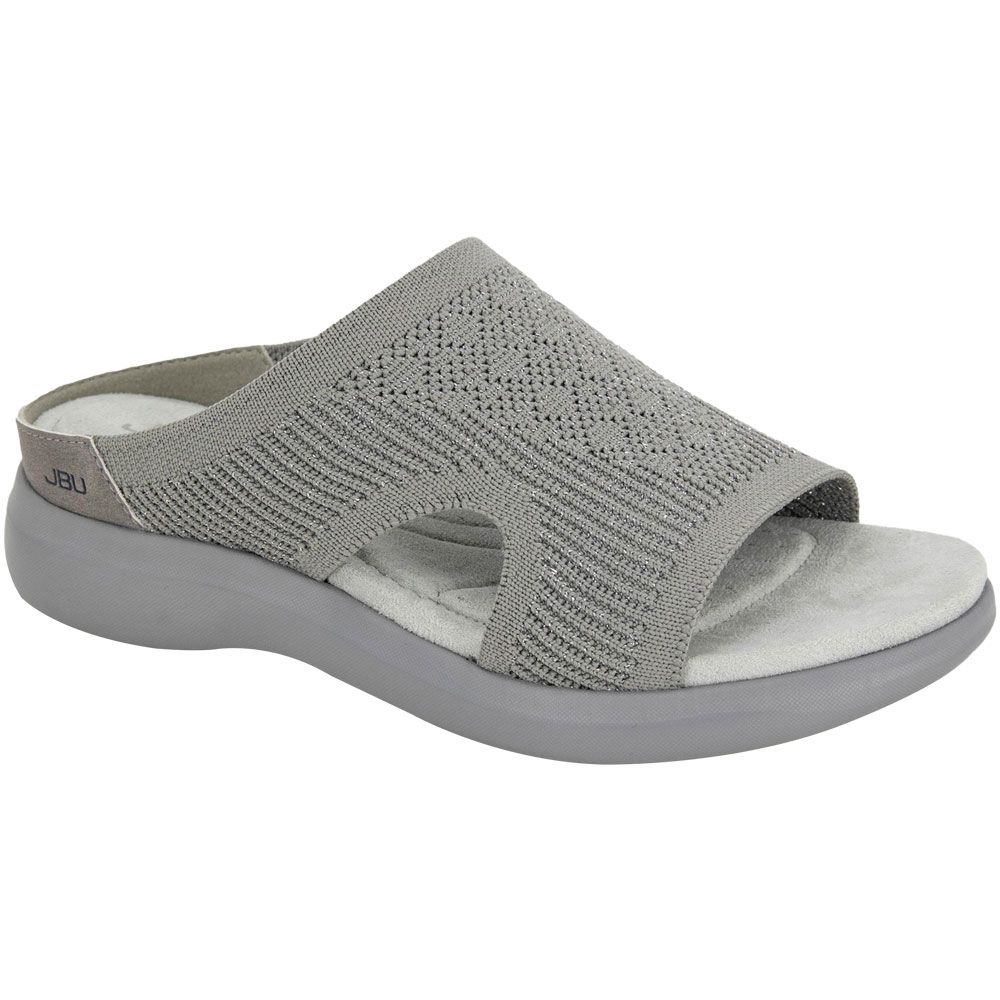 JBU June Slide Sandals - Womens Grey Shimmer