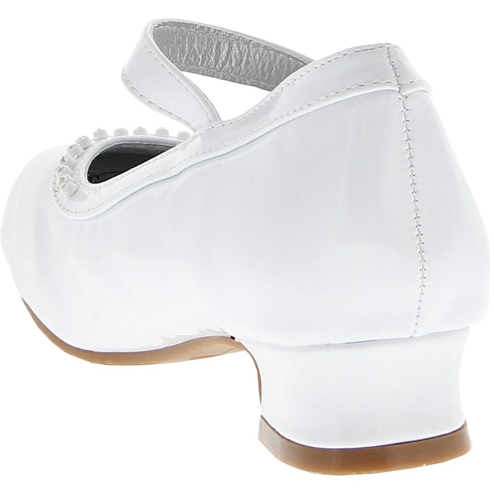 Josmo 19879m Mary Jane Dress Shoes - Girls White Back View