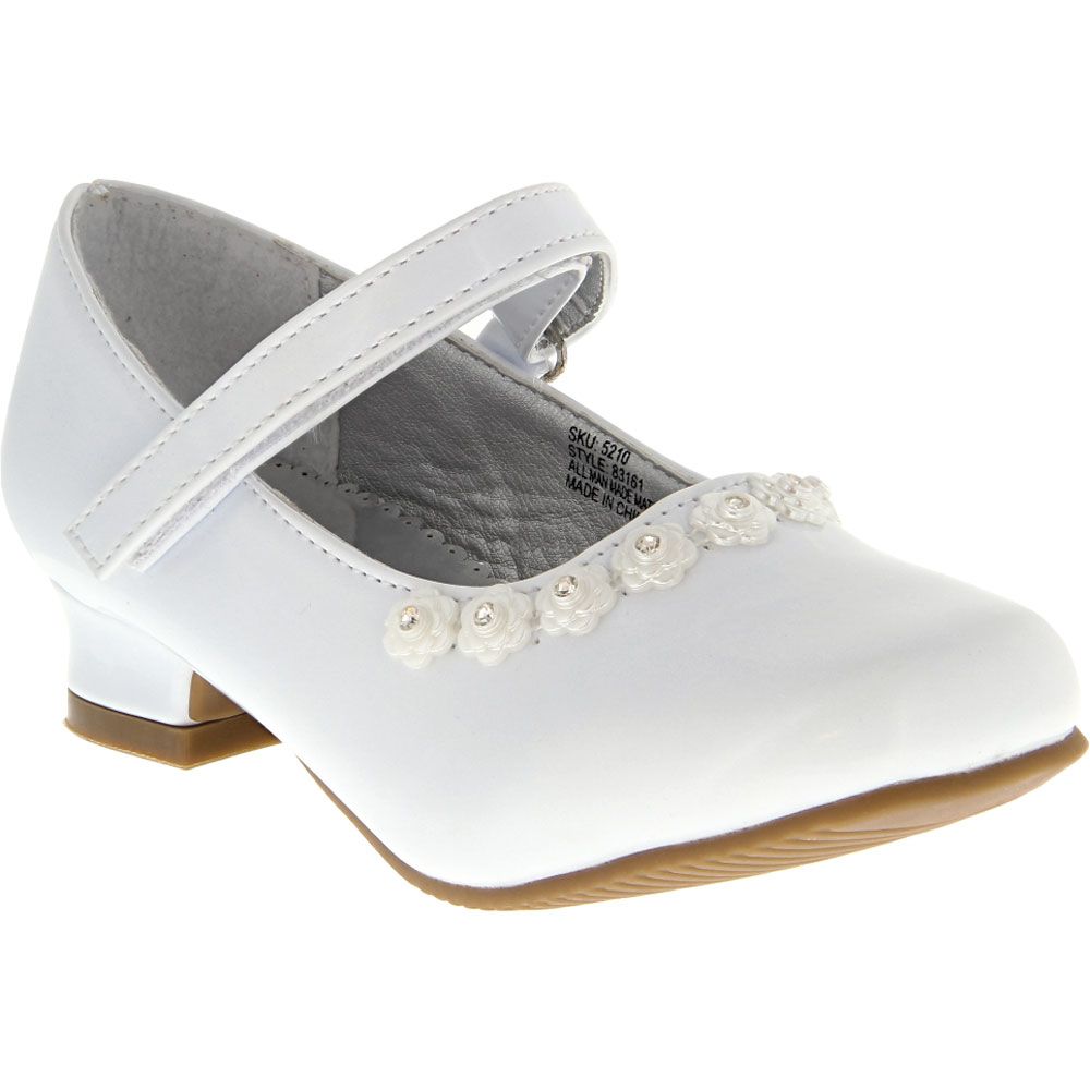 Josmo 83161 Girls Dress Shoes White Patent