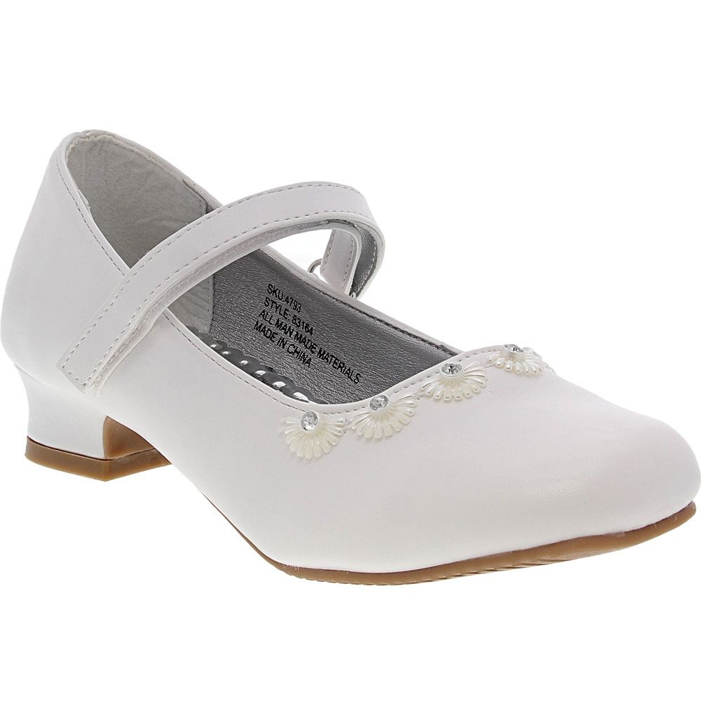 Josmo 87997M Mary Jane Girls Dress Shoes White
