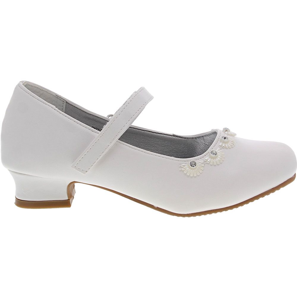 'Josmo 87997M Mary Jane Girls Dress Shoes White