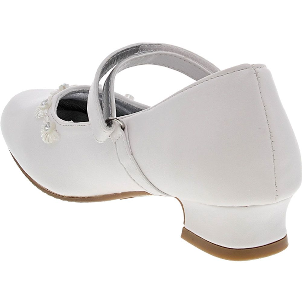 Josmo 87997M Mary Jane Girls Dress Shoes White Back View
