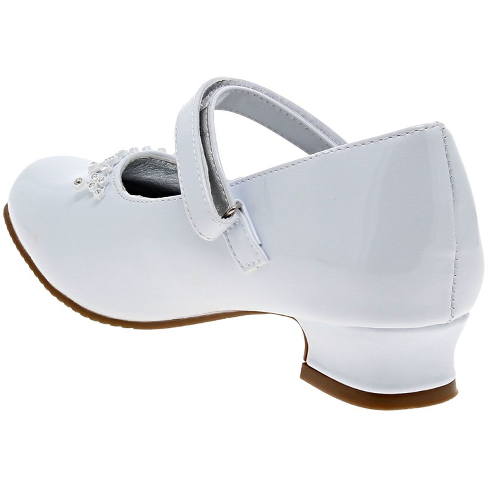 Josmo 83165M White Mary Jane Girls Dress Casual Shoes White Back View