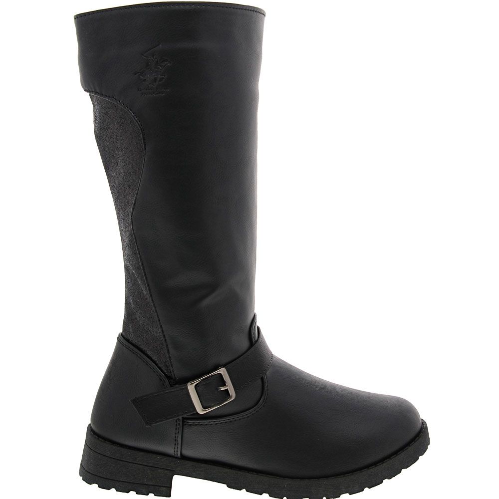 Beverly Hills Polo Club Tall Boots - Girls Black Side View