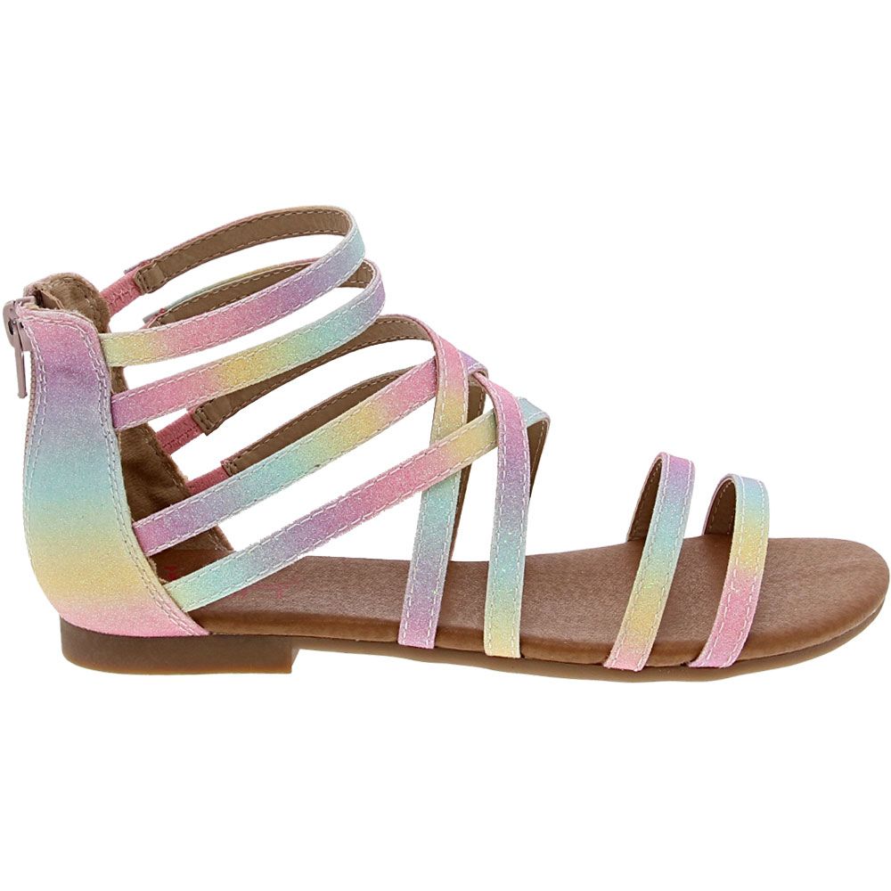 Jellypop Aurora Dress Sandals - Girls Pastel Multi Side View