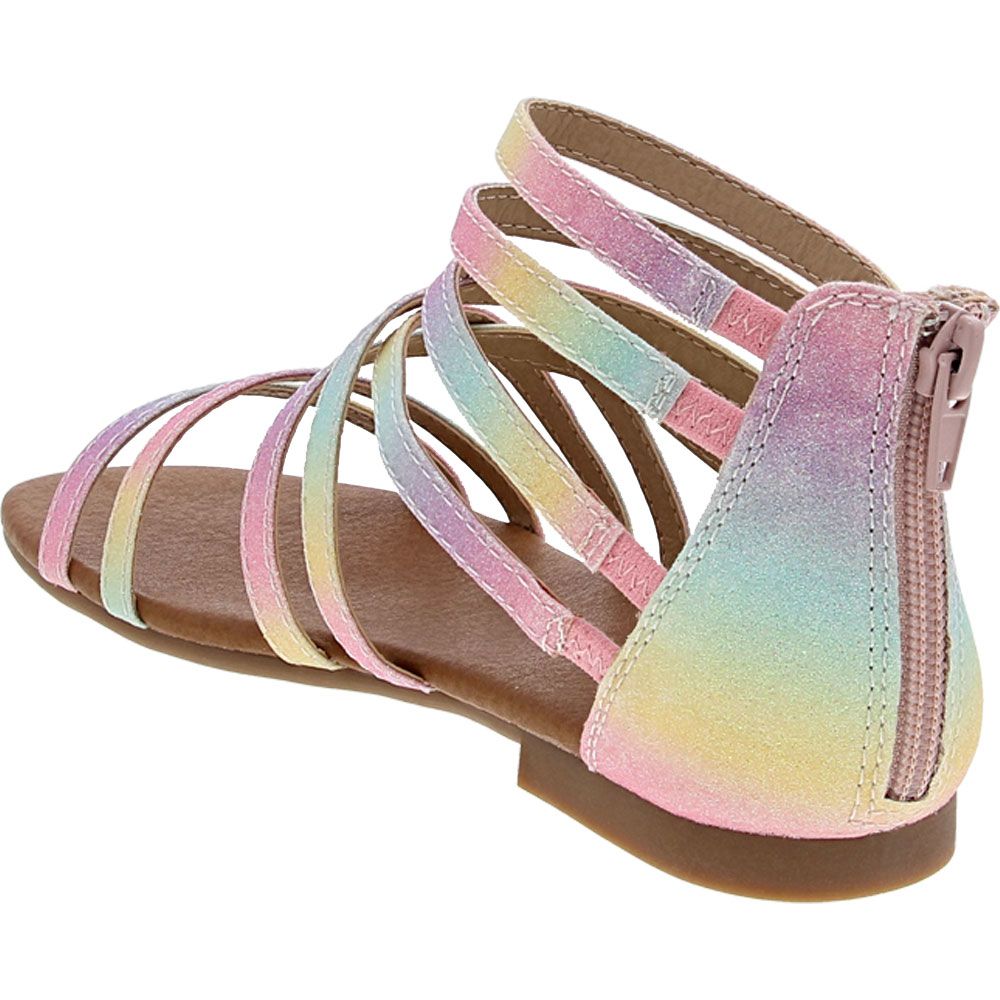 Jellypop Aurora Dress Sandals - Girls Pastel Multi Back View