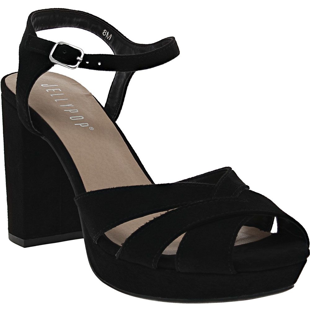 Jellypop Elenore Prom Dress Shoes - Womens Black Suedelike
