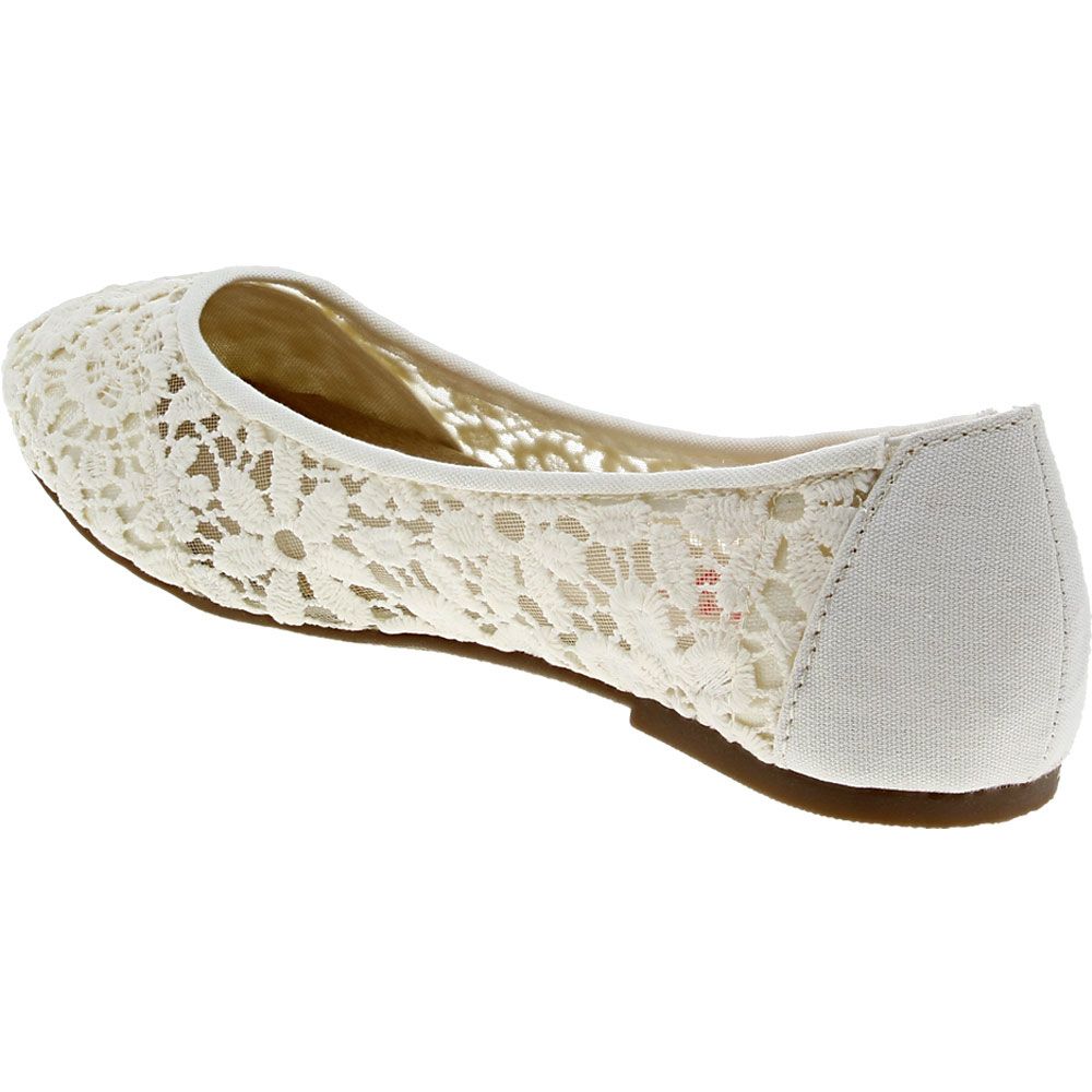 Jellypop Liliana Slip on Casual Shoes - Womens Ivory Back View