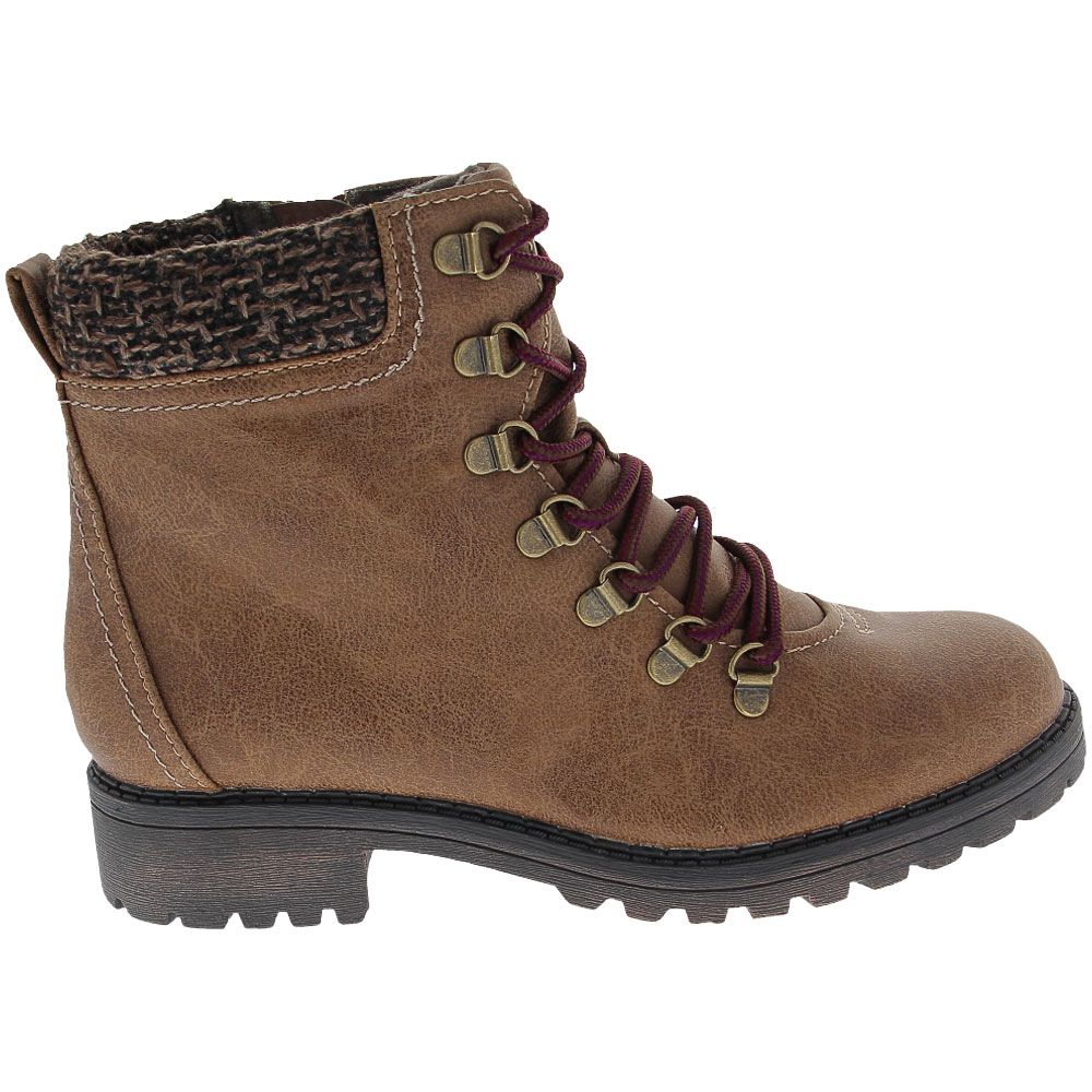 Jellypop Napoleon 1 Casual Boots - Womens Brown Distress Side View
