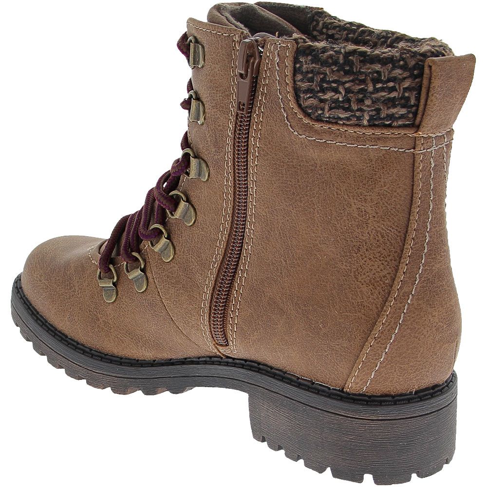 Jellypop Napoleon 1 Casual Boots - Womens Brown Distress Back View