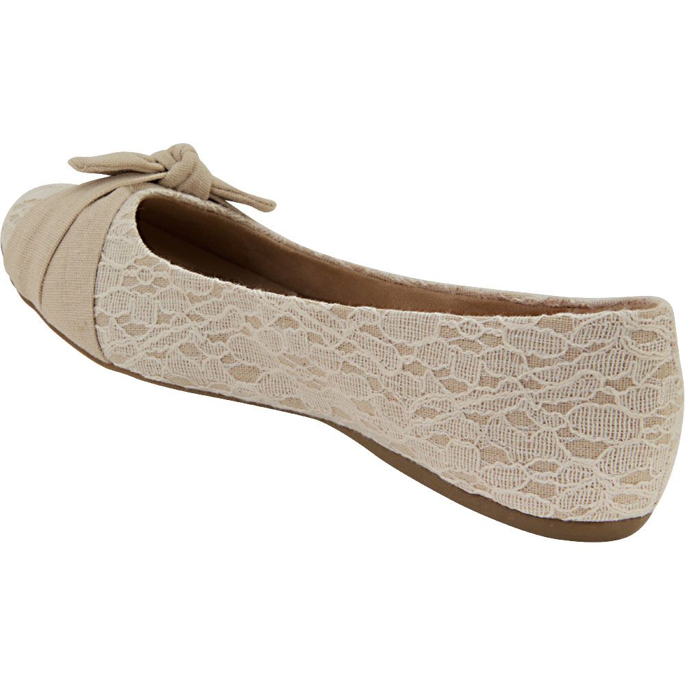Jellypop Petite Slip on Casual Shoes - Womens Natural Back View