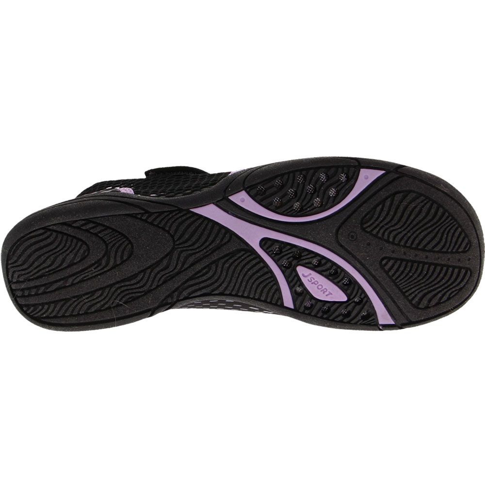 J Sport Mermaid Too Outdoor Sandals - Womens Black Lanvender Sole View