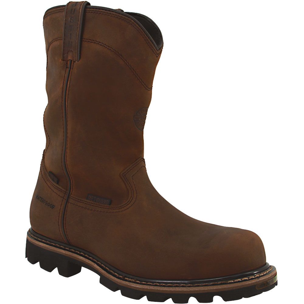 Justin Pulley WK4630 Composite Toe Work Boots - Mens Brown