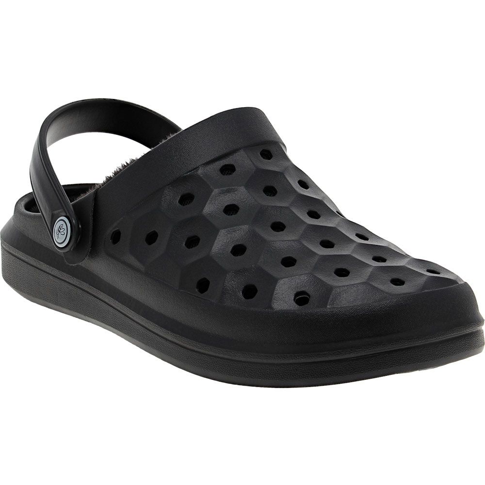 Joybees Varsity Lined Clog Unisex Sandals Black