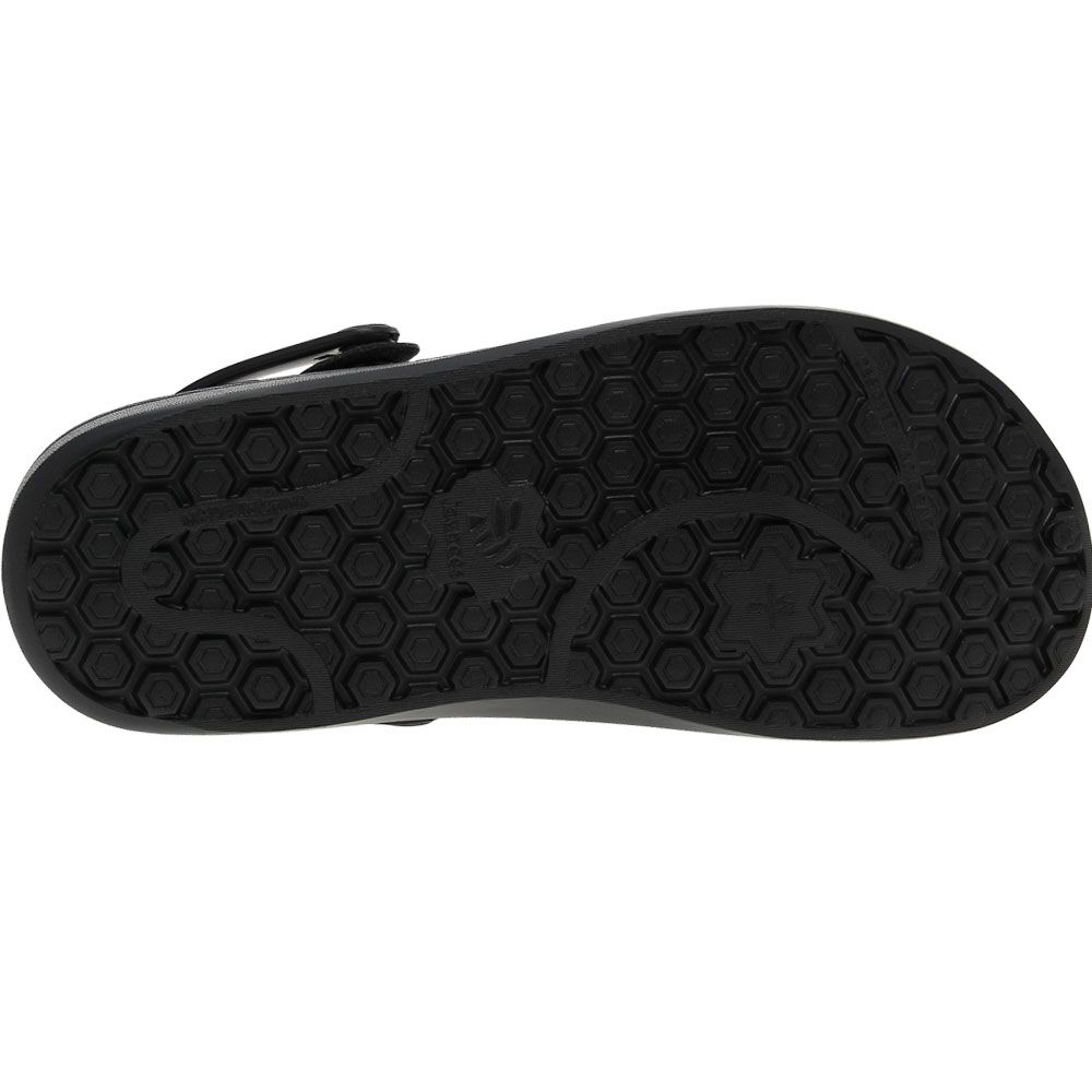 Joybees Varsity Lined Clog Unisex Sandals Black Sole View