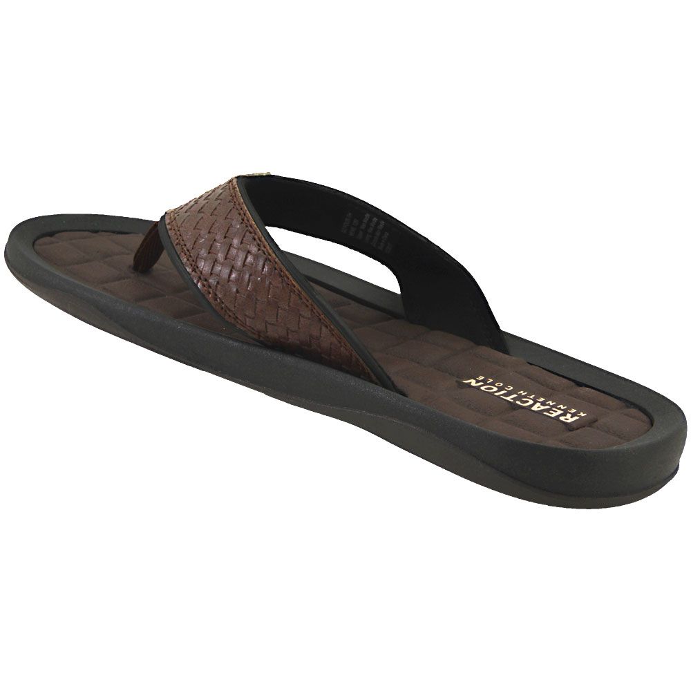 Kenneth Cole Go Four Th Flip Flops - Mens Brown Back View