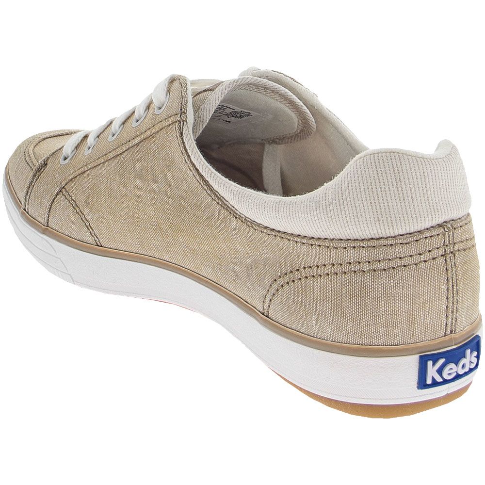 Keds Center 2 Canvas Stripe Lifestyle Shoes - Womens Grey Back View