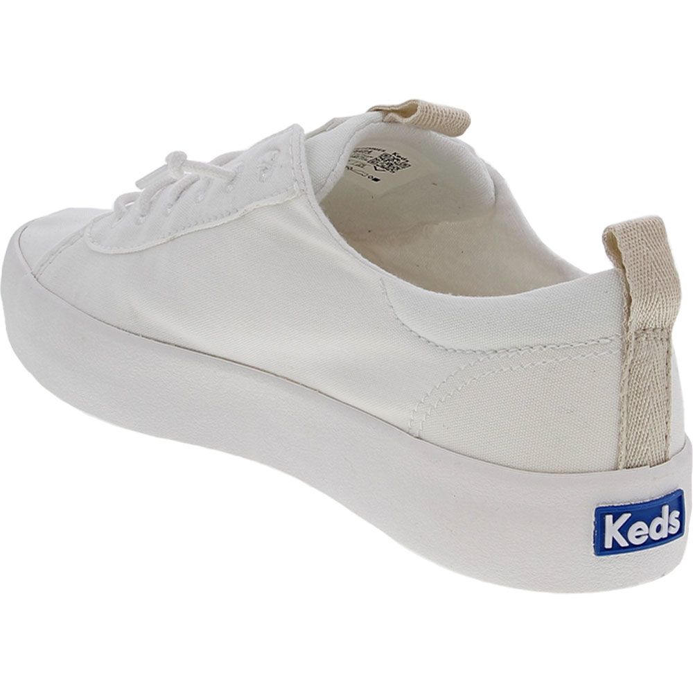 Keds Kick Back Lifestyle Shoes - Womens White Back View