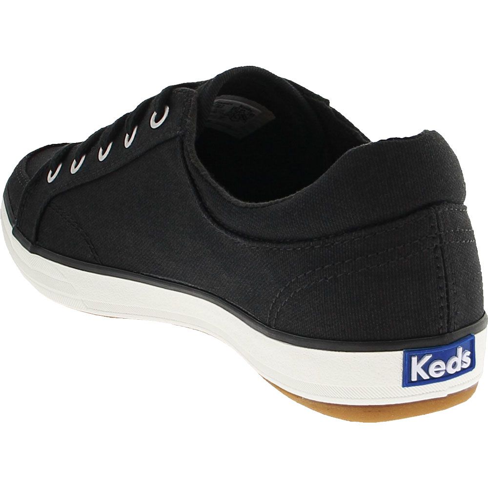 Keds Center II Canvas Lifestyle Shoes - Womens Black Back View
