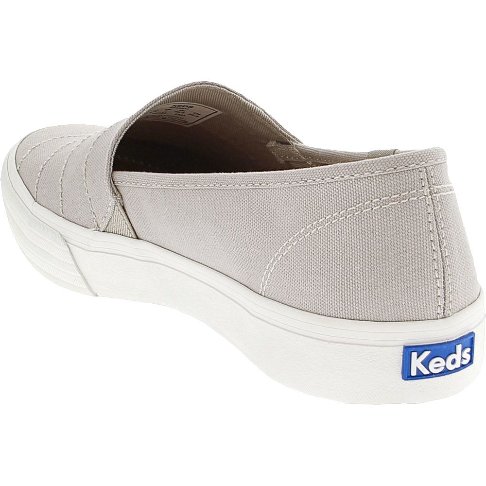 Keds Double Decker Wave Lifestyle Shoes - Womens Grey Back View