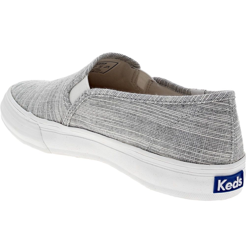 Keds Double Decker Static Ticking Lifestyle Shoes - Womens Grey Back View
