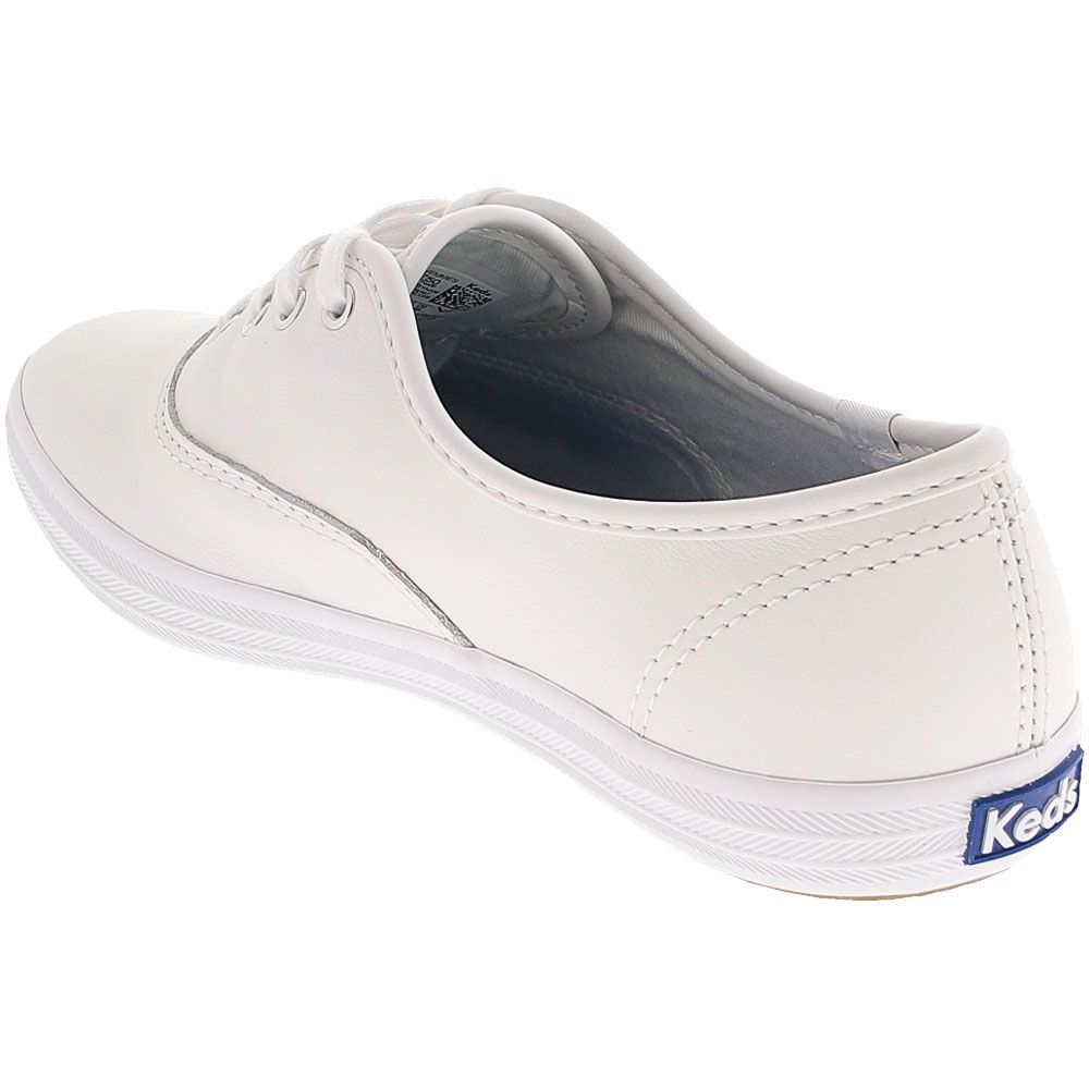 Keds Champion 2K Leather Lace Shoes - Womens White Back View