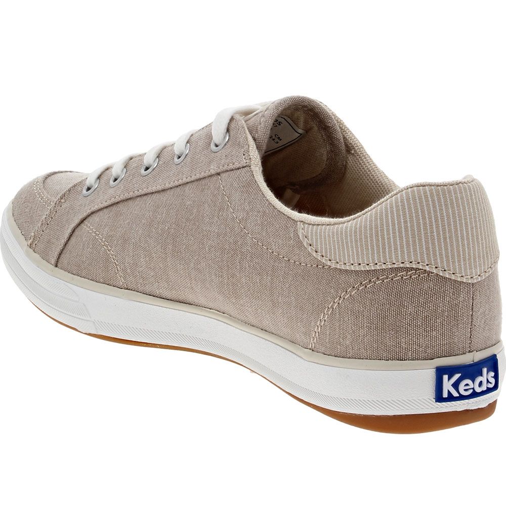 Keds Center 3 Chambray Lifestyle Shoes - Womens Tan Back View